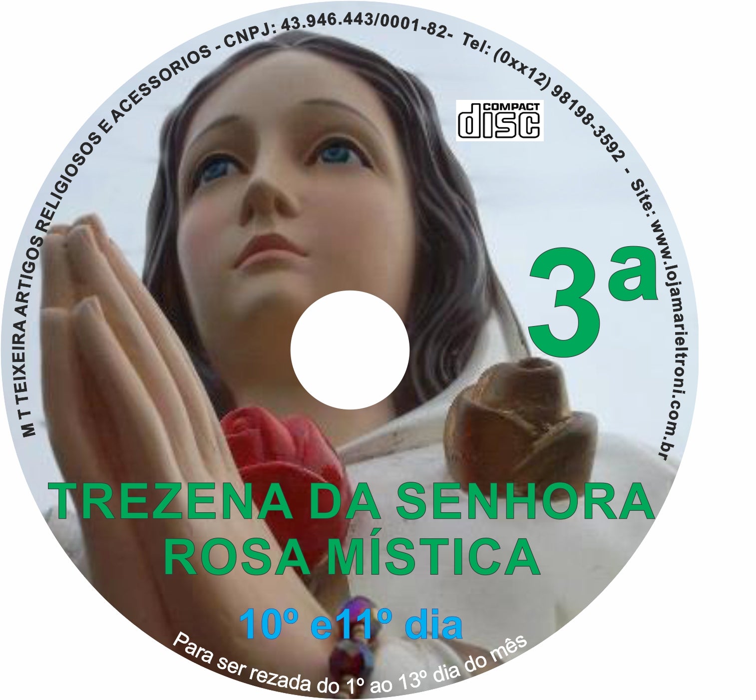 CD Trezena Rosa Mística 3 CD Trezena Rosa Mística 3